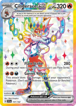 Cinderace ex - Holofoil