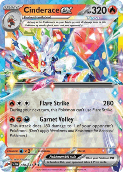 Cinderace ex - Holofoil