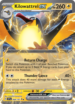 Kilowattrel ex - Holofoil
