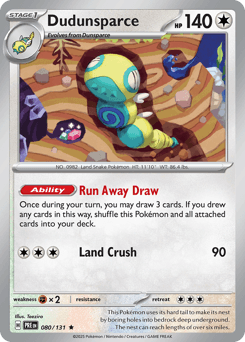 Dudunsparce - Reverse Holofoil