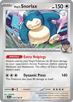 Hop's Snorlax - Reverse Holofoil