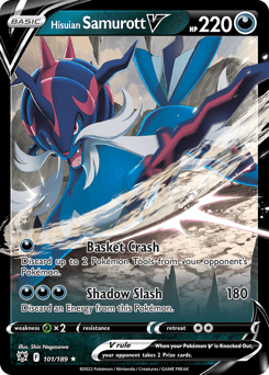 Hisuian Samurott V - Holofoil