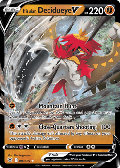 Hisuian Decidueye V - Holofoil