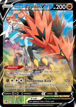 Galarian Zapdos V - Holofoil