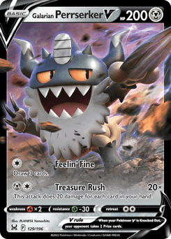 Galarian Perrserker V - Holofoil