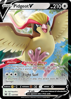 Pidgeot V - Holofoil