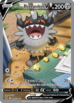 Galarian Perrserker V - Holofoil