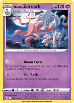 Hisuian Zoroark - Reverse Holofoil