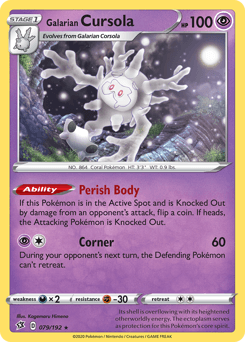 Galarian Cursola - Reverse Holofoil