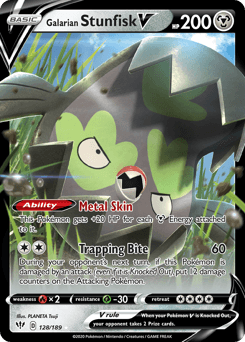 Galarian Stunfisk V - Holofoil