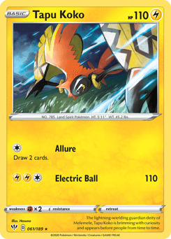 Tapu Koko - Reverse Holofoil