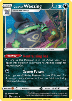 Galarian Weezing - Reverse Holofoil