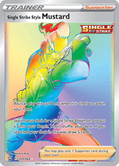 Single Strike Style Mustard - Holofoil