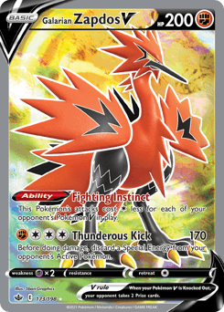 Galarian Zapdos V - Holofoil