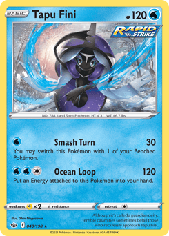 Tapu Fini - Reverse Holofoil