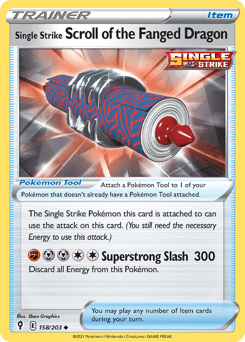 Single Strike Scroll of the Fanged Dragon - Normal