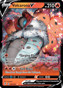 Volcarona V - Holofoil