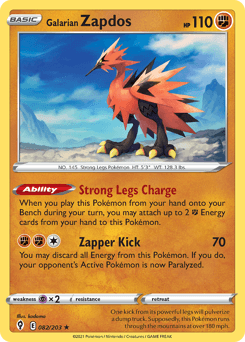 Galarian Zapdos - Reverse Holofoil