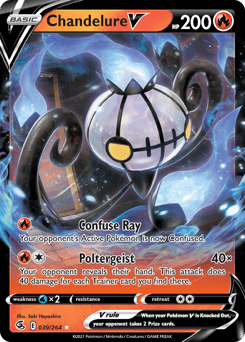 Chandelure V - Holofoil