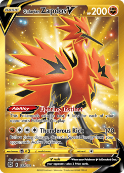 Galarian Zapdos V - Holofoil