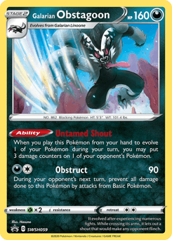 Galarian Obstagoon - Holofoil