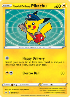 Special Delivery Pikachu - Holofoil