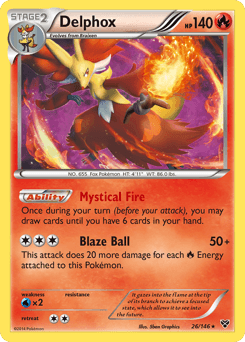 Delphox - Reverse Holofoil