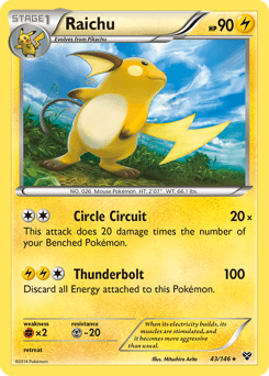 Raichu - Reverse Holofoil