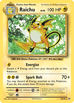 Raichu - Reverse Holofoil