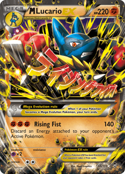 M Lucario-EX - Holofoil