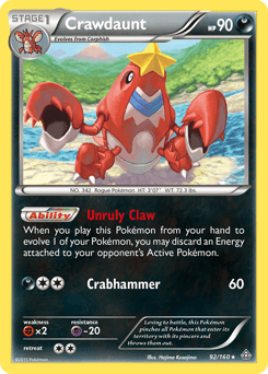 Crawdaunt - Reverse Holofoil