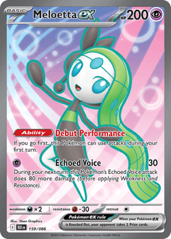 Meloetta ex - Holofoil