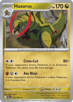 Haxorus - Reverse Holofoil