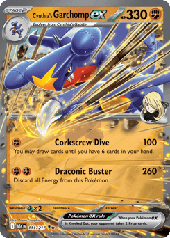 Cynthia's Garchomp ex - Holofoil