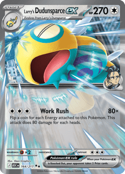 Larry's Dudunsparce ex - Holofoil