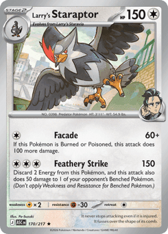 Larry's Staraptor - Reverse Holofoil