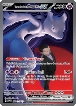 Team Rocket's Mewtwo ex - Holofoil