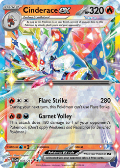 Cinderace ex - Holofoil
