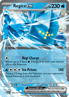 Regice ex - Holofoil