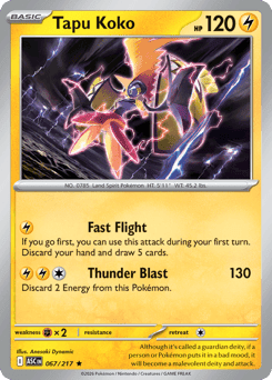 Tapu Koko - Reverse Holofoil