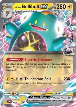 Iono's Bellibolt ex - Holofoil
