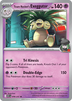 Team Rocket's Exeggutor - Reverse Holofoil