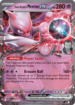 Team Rocket's Mewtwo ex - Holofoil