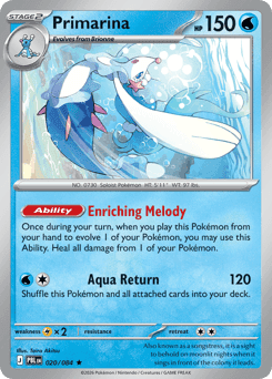 Primarina - Reverse Holofoil