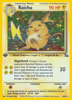 Raichu - Unlimited Holofoil