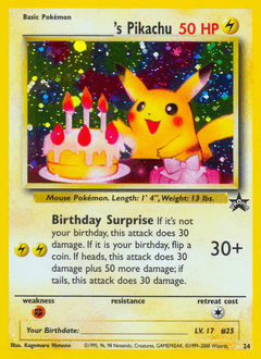 _____'s Pikachu - Holofoil