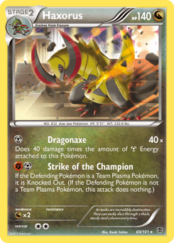Haxorus - Reverse Holofoil