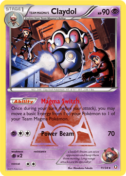 Team Magma's Claydol - Reverse Holofoil
