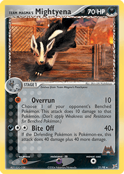 Team Magma's Mightyena - Normal