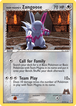 Team Magma's Zangoose - Normal